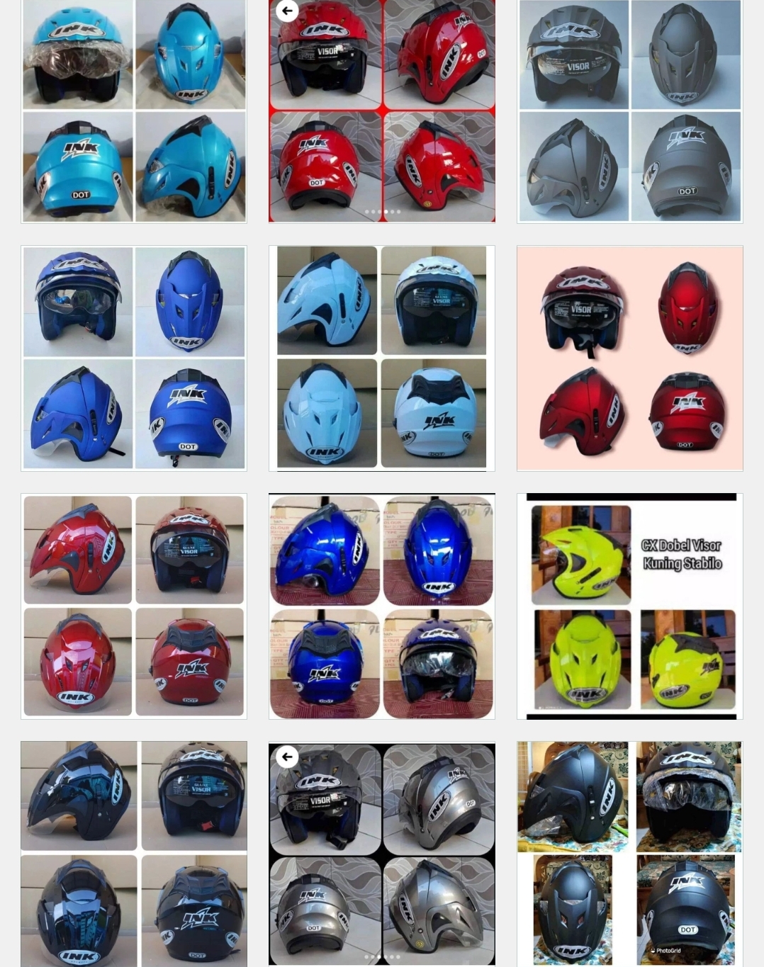 INK DOUBLE VISOR HELMET