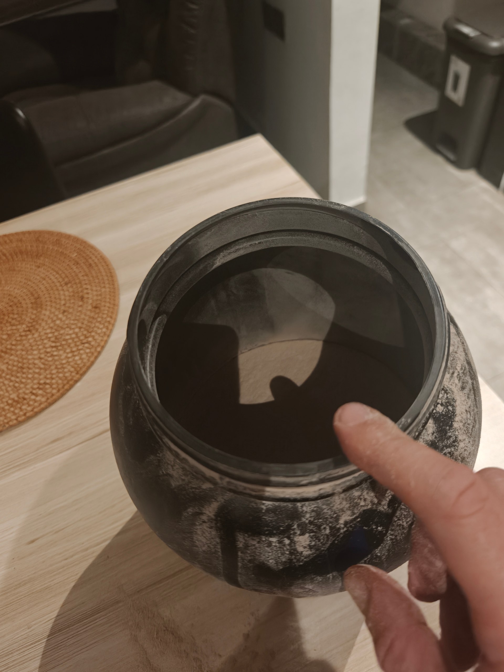 Black Plastic Bowl